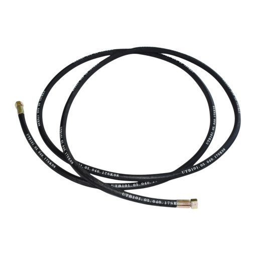 Furtun presiune 2SN DN10 sertizat cu capete fixate hidraulic L = 4000 mm (Reductie M20X20) - Img 2