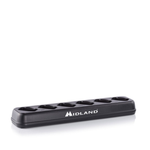 Incarcator multiplu Midland pentru 6 statii radio PMR Midland BR02, 230V - 5V 3.5A