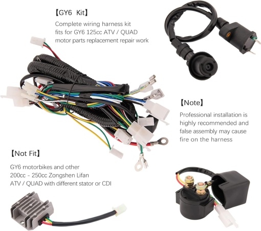 Instalatie electrica scuter GY6 50cc (9 in 1) - Img 4