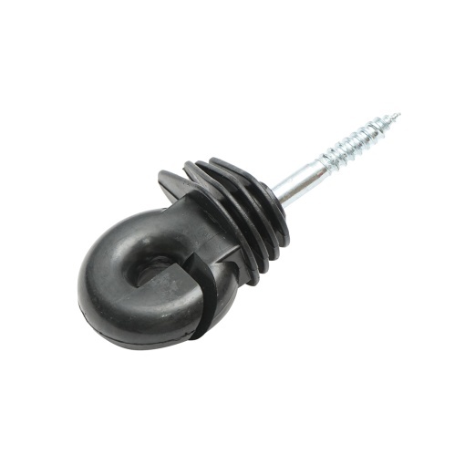 Izolator inelar compact negru fi 5.9mm 91x40mm gard electric Breckner Germany - Img 3