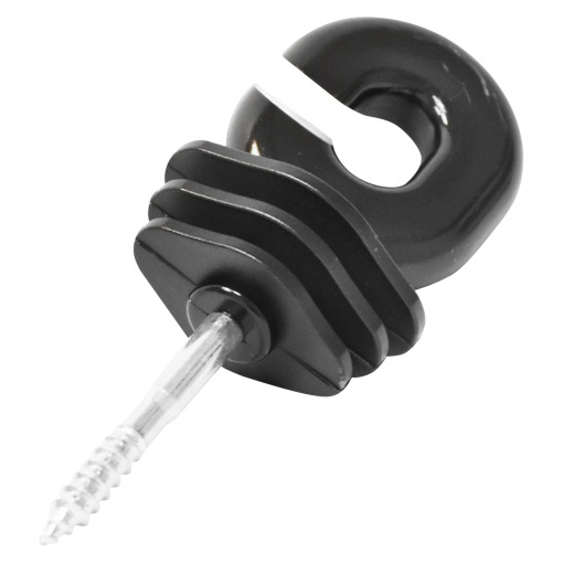 Izolator inelar negru 5.9mm 111x40mm gard electric Breckner Germany - Img 3
