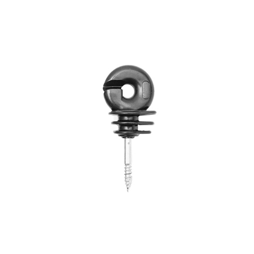 Izolator inelar premium negru PP pentru fir gard electric Breckner Germany - Img 2