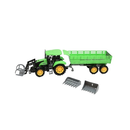 Jucarie tractor cu incarcator frontal si remorca - Img 2