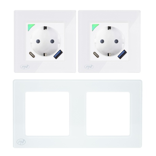 Kit Priza dubla inteligenta PNI SmartHome WP202 WiFi cu rama montaj ingropat control prin internet - Img 6