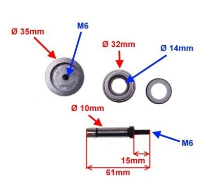 Kit reparatie pompa apa scuter Aprilia Leonardo 125cc - Img 2