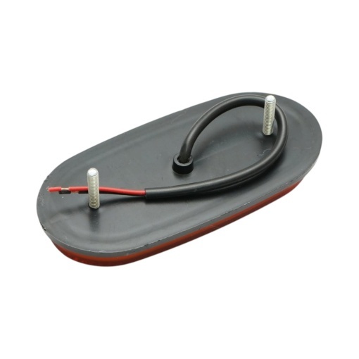 Lampa gabarit laterala ovala LED NEON 12V-24V galbena 21 LED-uri 110x50x13mm Breckner Germany - Img 5