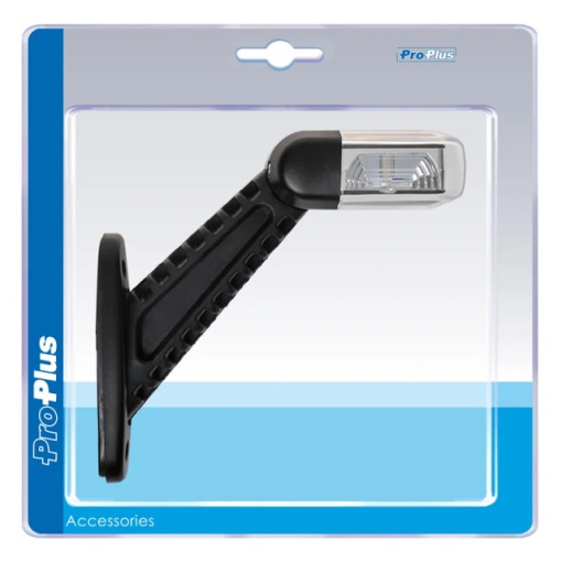 Lampa LED marcaj lateral cu suport DREAPTA rosu-alb 100MM - Img 3