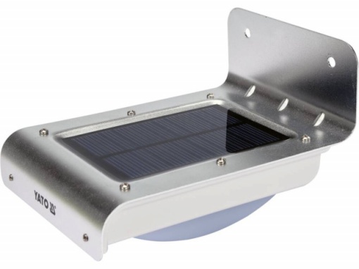 Lampa solara cu led, pentru perete, 120 lm YATO - Img 2