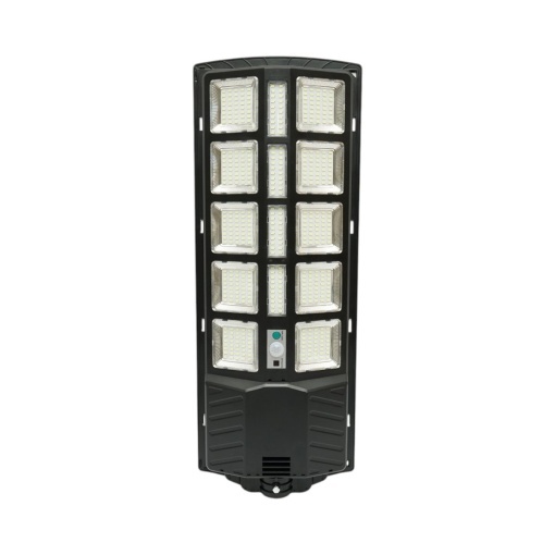 Lampa solara LED iluminat stradal 300W cu panou solar 15W, baterie LiFePO4 12000mAh, senzor miscare, telecomanda, prindere stalp IP67 Breckner Germany - Img 2