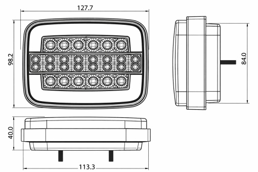 Lampa spate semnalizare dinamica LED 24V - Img 2