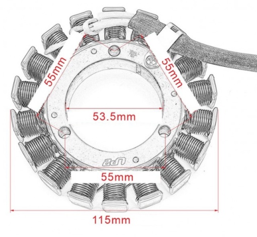 Magnetou CF Moto 500cc (0180-032000) - Img 3