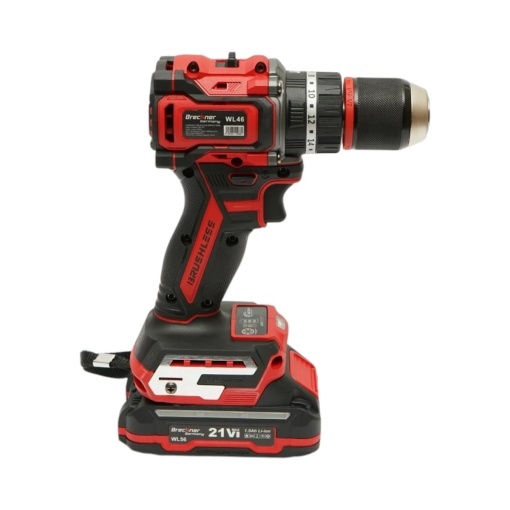 Masina de gaurit si insurubat cu percutie 500W, 2 acumulatori 21V, 1.5Ah Li-ion, LED, Brushless, 50Nm, mandrina 13mm, 0-500/1600rpm Breckner Germany - Img 8