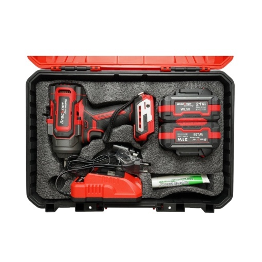 Masina de insurubat cu impact 1/2 inch 900W, 2 acumulatori 21V, 4Ah Li-ion, LED, Brushless, 1100Nm, 0-1400/1900/2400rpm Breckner Germany - Img 3
