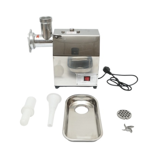 Masina de tocat carne electrica inox + aluminiu 1200W, 220V, capacitate 100 kg/h, adaptor carnati, 1 sita si 1 cutit incluse 340x185x365mm - Img 2