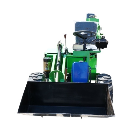Mini incarcator frontal electric cu 3 roti, 2 motoare 2200W/1500W, baterie 48V/52Ah, capacitate ridicare 150kg, cupa 1000x550mm Breckner Germany - Img 3