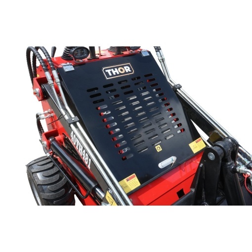 Mini incarcator frontal pe roti, motor benzina 23CP, 739cc, capacitate ridicare 350kg, volum cupa 0.15m3 THOR - Img 8