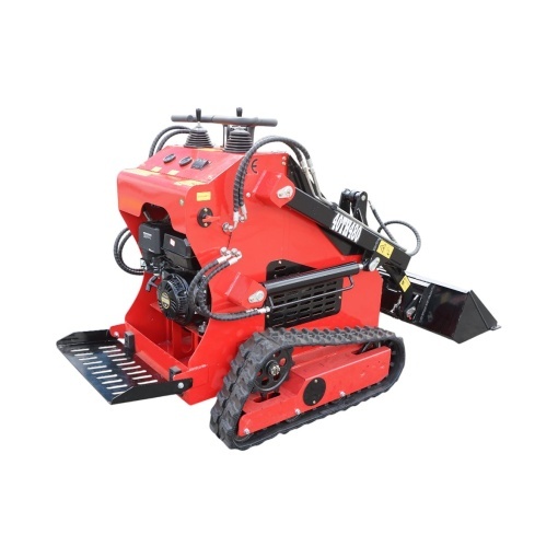 Mini incarcator frontal pe senile, motor benzina 15CP, 420cc, capacitate ridicare 300kg, volum cupa 0.15m3 THOR - Img 6