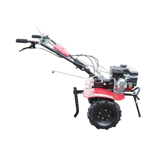 Motocultor 7.5CP cu freza 100cm, plug, rarita, motor benzina 4 timpi 212cc OHV, viteze 2+1, transmisie pinioane, roti 4.00-8 Breckner Germany - Img 6