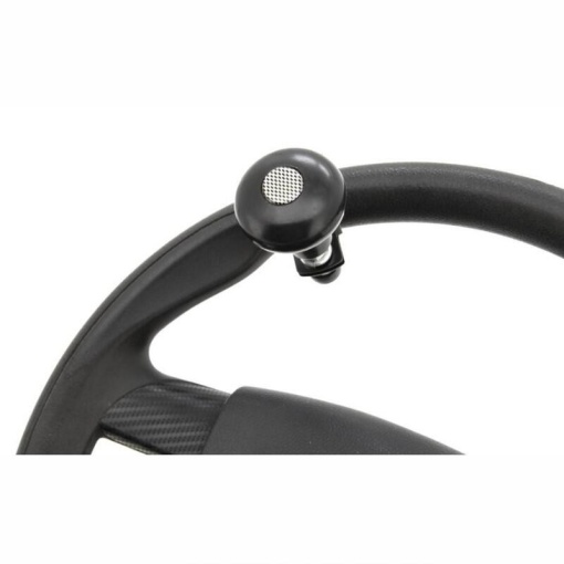 Nuca volan rotunda, neagra cu bulina carbon - Img 2
