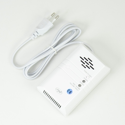 Pachet 2 buc Kit PNI Safe House 400 senzor de gaz si electrovalva 3/4 inch, alarma sonora si luminoasa, 85dB, detecteaza gaze naturale, gaz metan (CH4) - Img 2