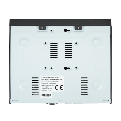 Pachet Kit supraveghere video PNI House IPMAX POE 3LR, NVR cu 4 porturi POE, ONVIF si 4 camere cu IP 3MP, de exterior, Power over Ethernet, detectie chip, detectie miscare, 4 cabluri, alimentator, mou - Img 7