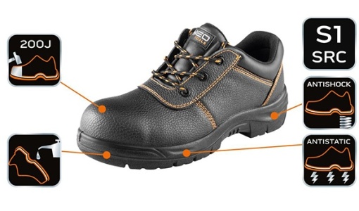Pantofi de lucru S1 SRC, protectie compozit Neo Tools - Img 4