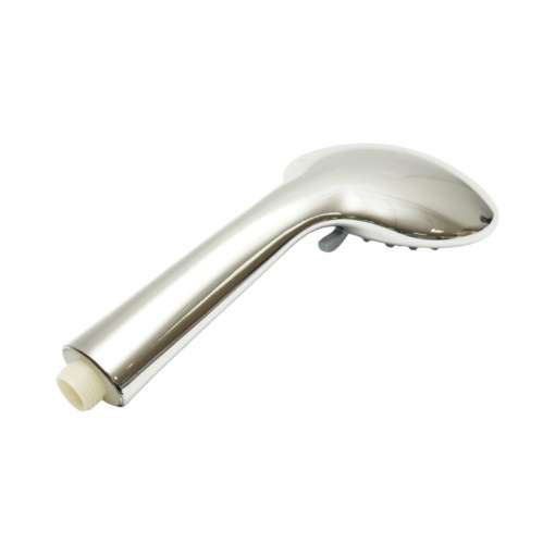 Para de dus baie rotunda, 5 functii, duze silicon, crom lucios, plastic 105x240mm - Img 5