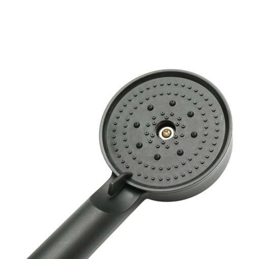 Para de dus baie rotunda, 5 functii, negru mat, plastic 85x220mm - Img 6