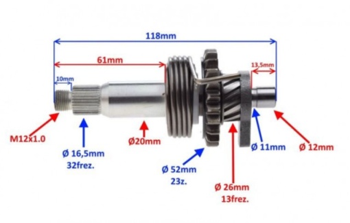 Pinion pornire Yamaha YBR 125cc - Img 2