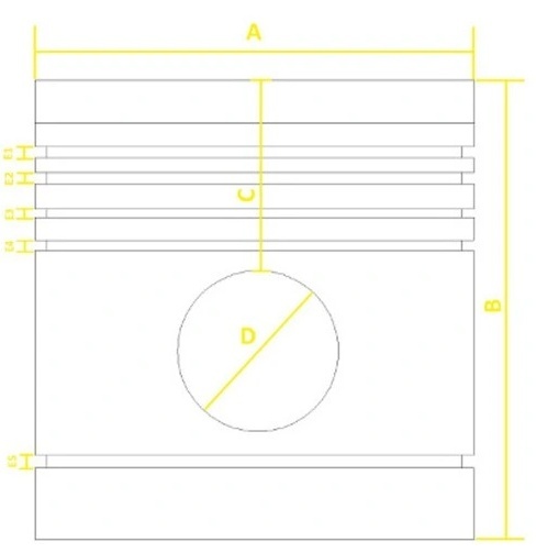 Piston motor MF-3 5 inele - Img 3
