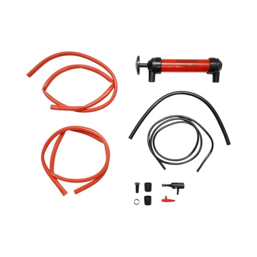 Pompa manuala multifunctionala 3 in 1 de aer si transfer lichide, ulei, combustibil cu furtunuri si accesorii - Img 2