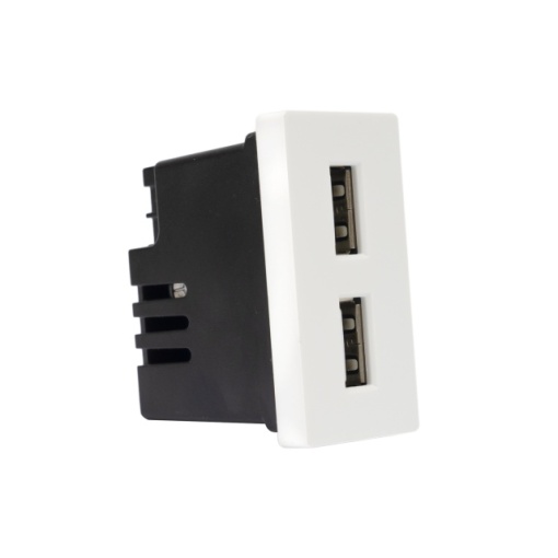 Priza alimentare 2 x USB PNI UB20, 5V 2.4A, max. 12W, modulara, tip F 1/2, montaj incastrat - Img 5