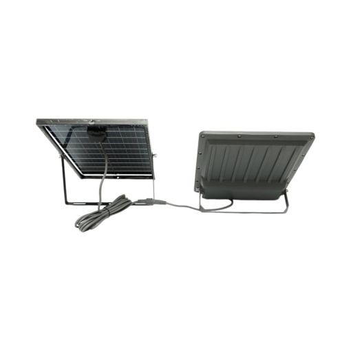 Proiector LED 300W, 6500K cu panou solar bifacial 30W, baterie LiFePO4 15000mAh si telecomanda IP66 Breckner Germany - Img 3
