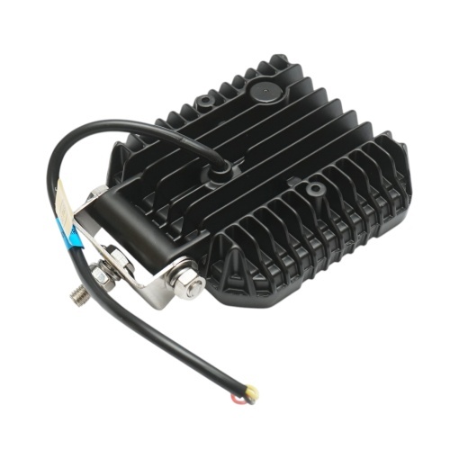 Proiector patrat LED cu DRL 9-80V, 48W alb-galben, carcasa aluminiu 103x103x33mm IP67 Breckner Germany - Img 3