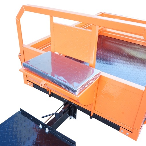 Remorca motocultor basculabila 450kg, bena 1400x1000x300mm, roti 4.00-12 THOR - Img 7