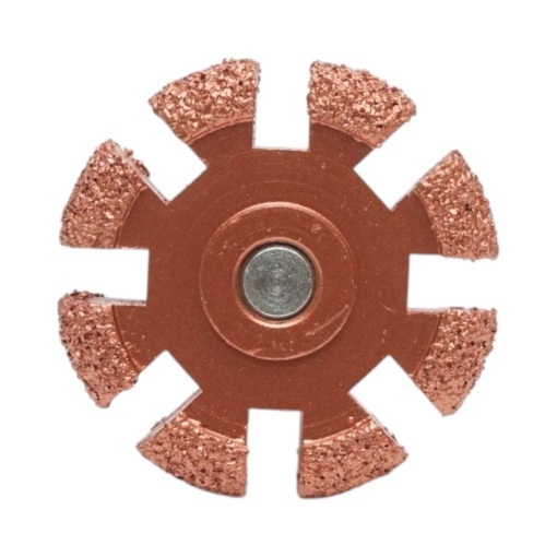 Roata abraziva polizat anvelope 50x10mm, granulatie K36, tija hexagonala 3/8 inch - Img 6