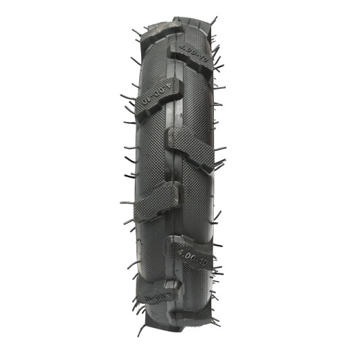 Roata completa 400/10 crampon 8PR cu janta neagra - Img 3