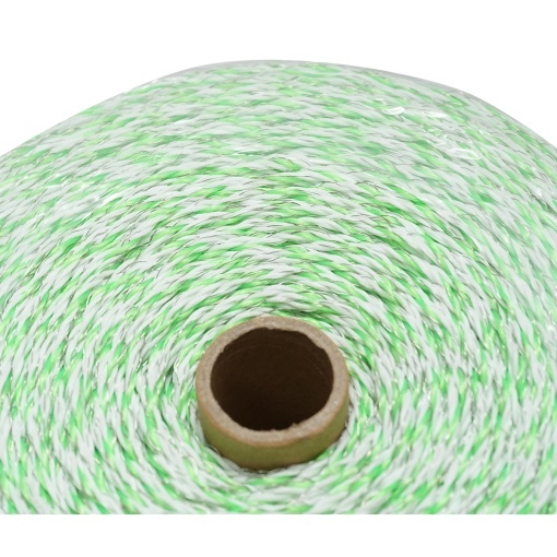 Rola fir verde fluorescent-alb fi 2.5mm 3x0.2mm SS, 1x0.25mm Cu, 1000m gard electric Breckner Germany - Img 4