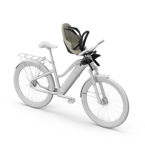 Scaun pentru copii, cu montare pe bicicleta in fata - Thule Yepp 2 Mini Front mounted, Soft Sand - Img 4