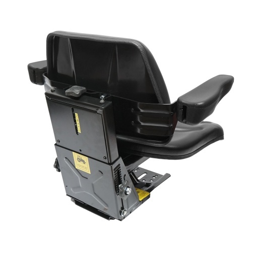 Scaun pentru tractor, negru, reglabil cu cotiera, latime sezut 485mm - Img 3
