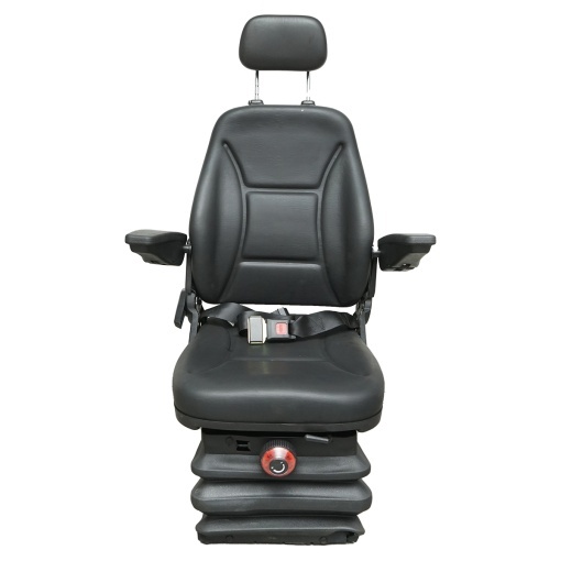 Scaun universal reglabil pe inaltime si greutate 40-120Kg, cotiere si spatar rabatabil 50-90° pentru tractor, utilaje agricole, industriale, stivuitor - Img 6