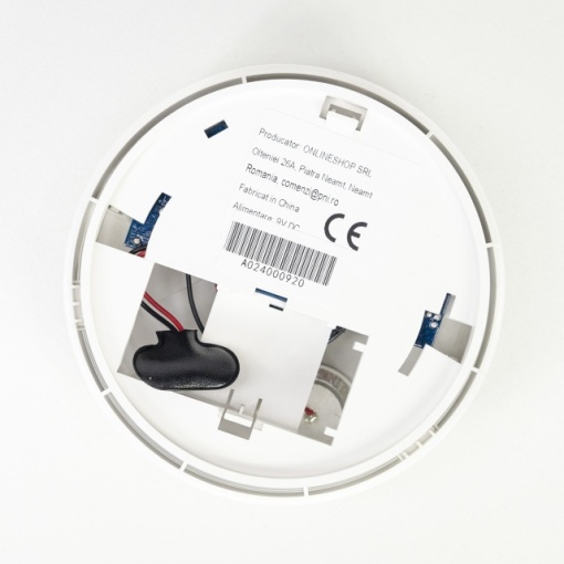Senzor de fum PNI A024 cu Wi-Fi, control din aplicatia Tuya Smart, alimentare baterie 9V, 85dB, alarma sonora si vizuala, alarma silentioasa - Img 5