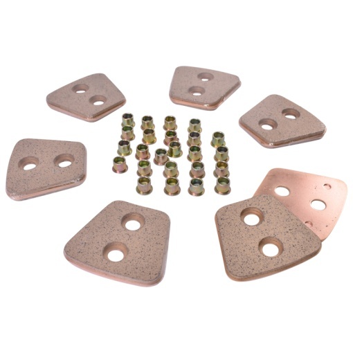 Set 12 ferodouri cu nituri pentru disc ambreiaj 11 toli UTB U-445 si Fiat - Img 2