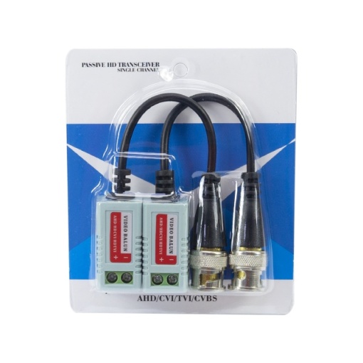 Set 2 Adaptori CCTV PNI 201C Video Balun Pasiv BNC pe fir 600m pt. cablu CAT5 - Img 2