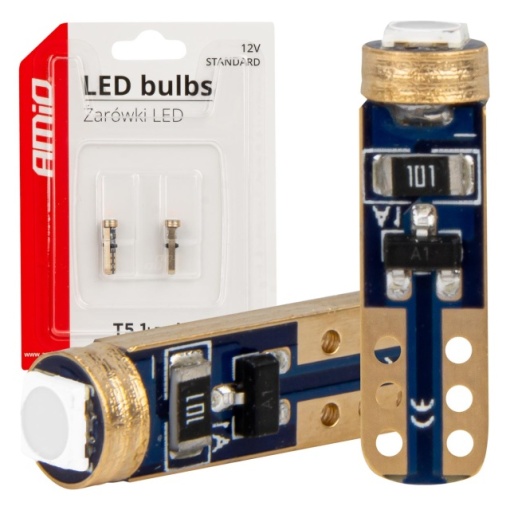 Set 2 becuri LED T5 W1W 12V 3030