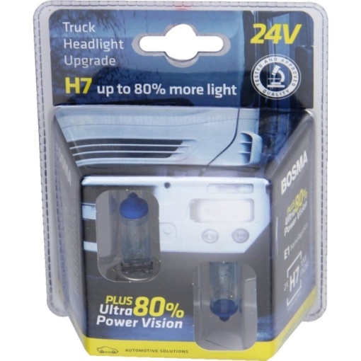 Set 2 buc 24V PLUS 80% ULTRA POWER VISION H7 PX26d 70 W