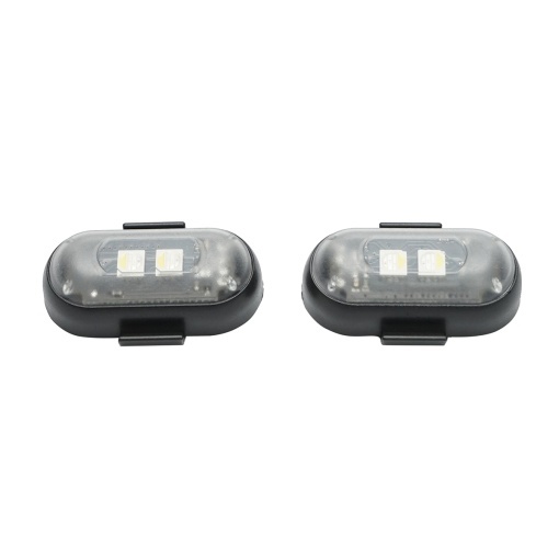 Set 2 lampi LED RGB stroboscopice cu telecomanda, 10 moduri, 8 culori, baterie litiu 110mAh reincarcabila USB-C IP65 - Img 3