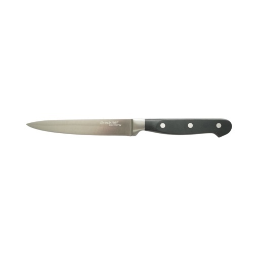 Set 4 cutite bucatarie profesionale, lama otel 5Cr15MoV, maner ABS negru Breckner Germany - Img 7