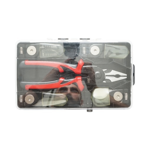 Set cleste patent multifunctional 5 in 1 cu foarfeca, taiere, sertizare, dezizolare cabluri - Img 3