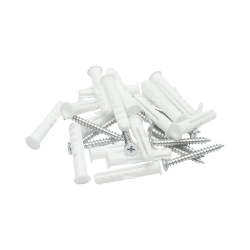 Set diblu universal din plastic alb 8x40mm cu surub 5x40mm 50 buc/set - Img 7